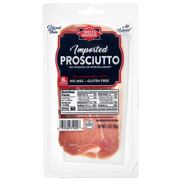 Dietz & Watson Imported Natural Prosciutto