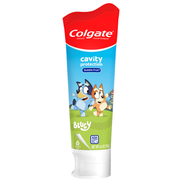 Colgate Kids Bluey Bubble Fruit Anticavity Fluoride Toothpaste