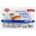 Hannaford Natural Casing Red Beef & Pork Franks - 8 ct