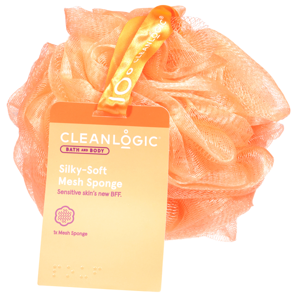 Cleanlogic Silky Soft Mesh Bath Sponge