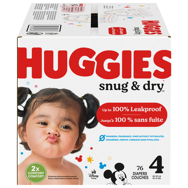 Save on Huggies Snug Dry Size Baby Diapers 22-37 lb Order