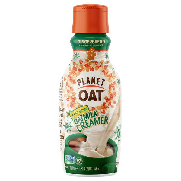 Planet Oat Dairy Free Gingerbread Flavored Oatmilk Coffee Creamer