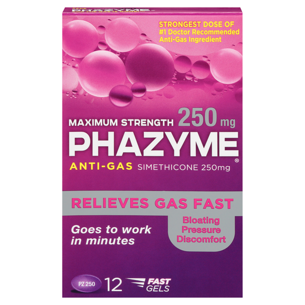 Phazyme Anti-Gas Maximum Strength Fast Gels