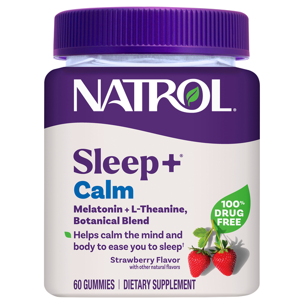 Natrol Sleep + Calm Strawberry Gummies