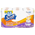 Scott Comfort Plus Mega Roll 1-Ply Toilet Paper Soft Lavender - 12 ct