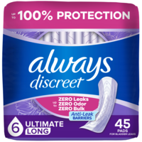 Always Discreet Incontinence Pads Extra Heavy Long