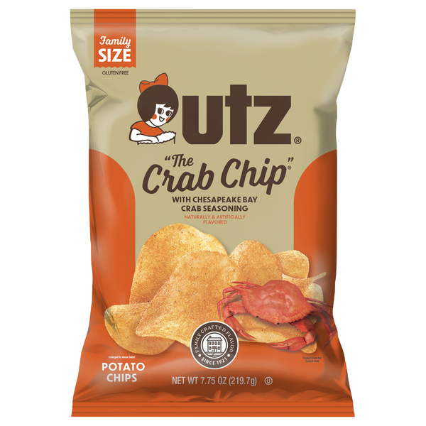 Utz Chesapeake Bay Crab Potato Chips Family Size