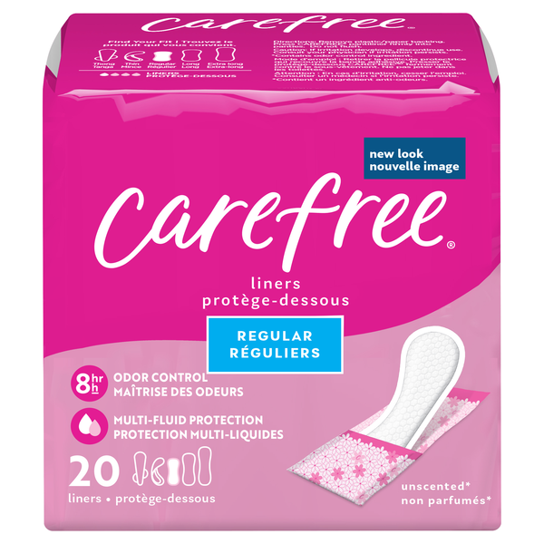 Carefree Unscented Regular Liners To Go