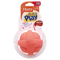Hartz DuraPlay Large Dog Toy Ball Bacon Scented