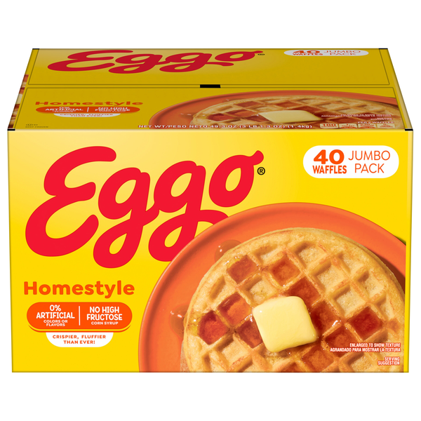 Eggo Homestyle Waffles - 40 ct Frozen