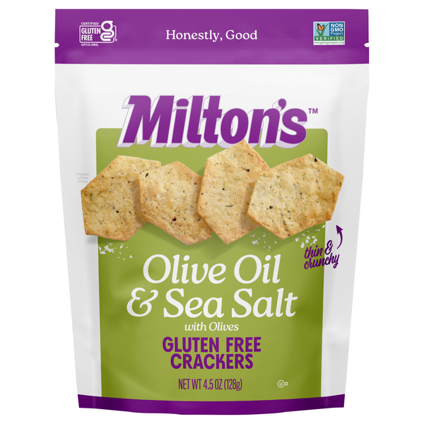 Milton's Gluten Free Olive Oil & Sea Salt Baked Crackers