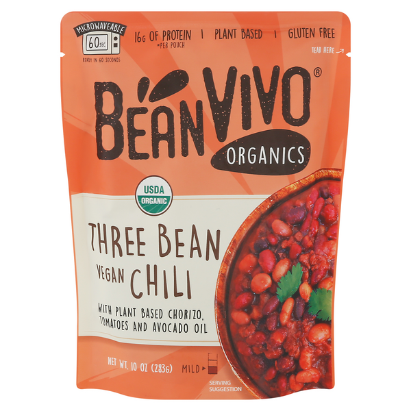 BeanVivo Organics Three Bean Vegan Chili Mild