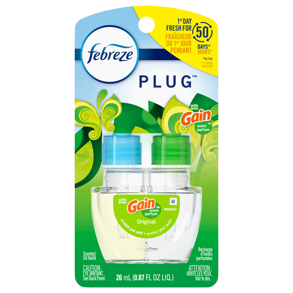 Febreze Plug with Gain Original Scented Oil Refill