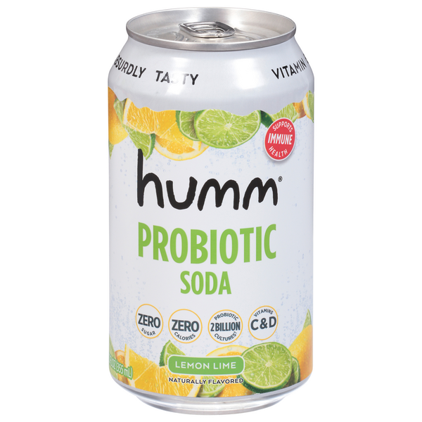 Save on Humm Lemon Lime Probiotic Soda Order Online Delivery MARTIN'S