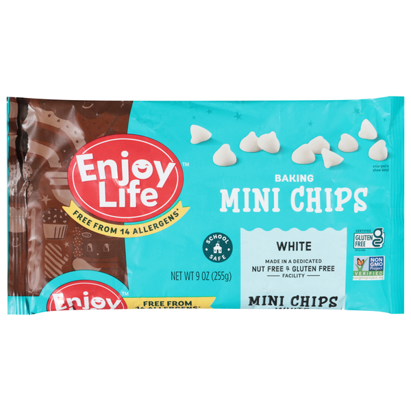 Enjoy Life Gluten Free Vegan Mini White Chocolate Baking Morsel Chips