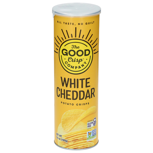 The Good Crisp Company Gluten Free Aged White Cheddar Potato Crisps Chips