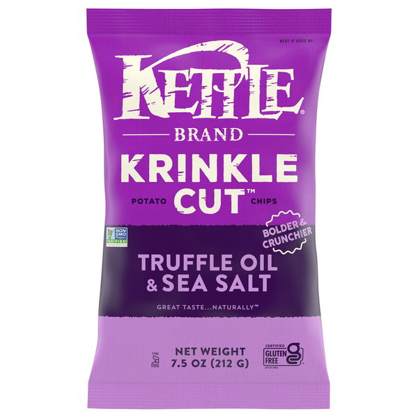 Kettle Brand Gluten Free Truffle Oil & Sea Salt Krinkle Cut Potato Chips
