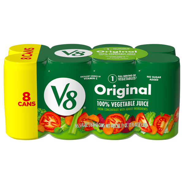 V8 Original 100% Vegetable Juice- 8 pk