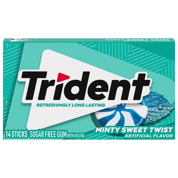 Trident Sugar Free Gum Minty Sweet Twist