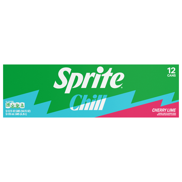 Sprite Chill Cherry Lime Soda - 12 pk