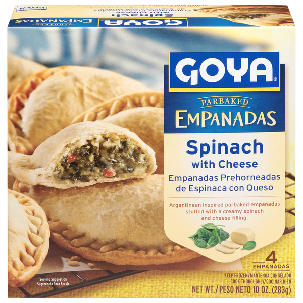 Goya Spinach Empanadas with Cheese - 4 ct Frozen