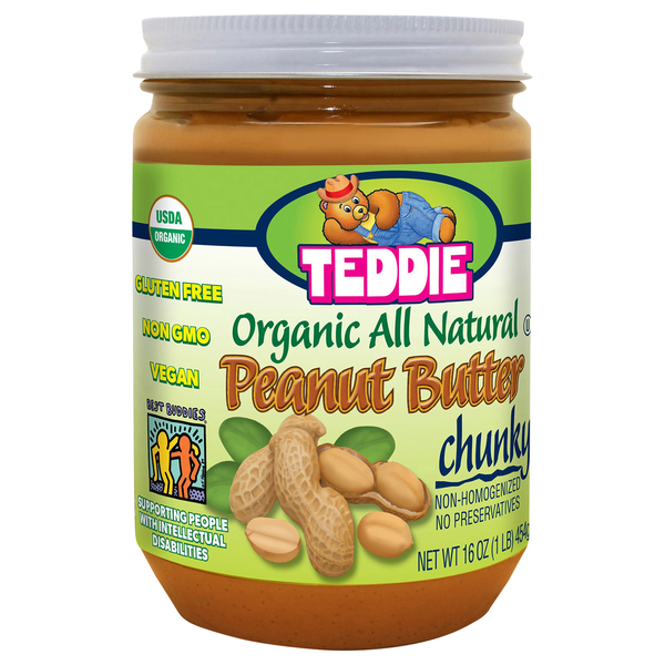 Teddie Organic Natural Chunky Peanut Butter