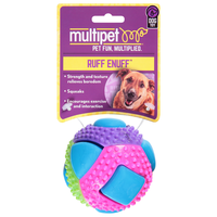 Multipet Ruff Enuff Dog Toy Squeaker Ball Theo
