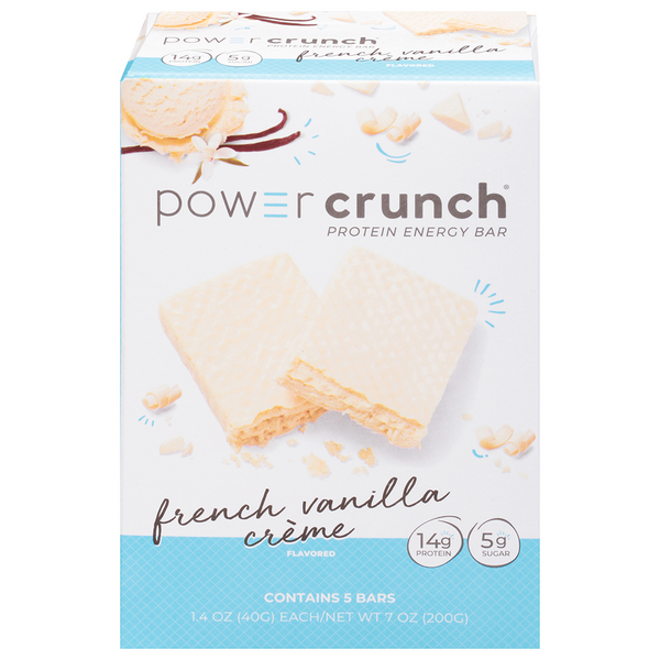 Power Crunch French Vanilla Creme 14g Protein Energy Bar - 5 ct