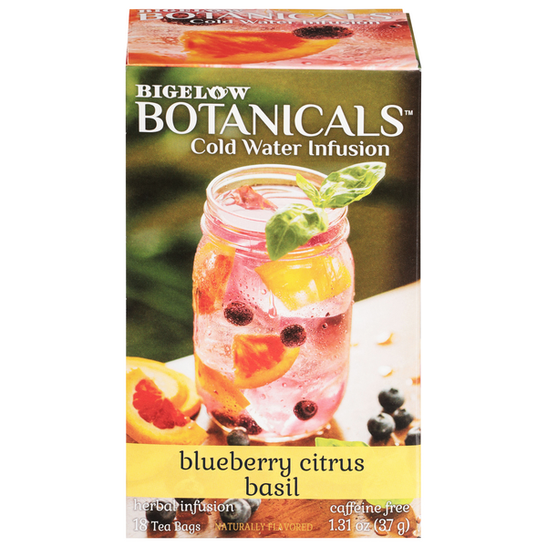 Save on Bigelow Botanicals Cold Water Infusion Blueberry Citrus Basil