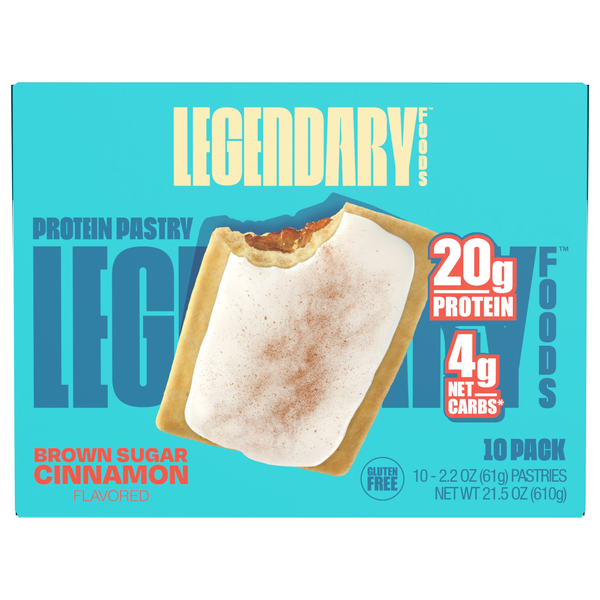 Legendary Foods Brown Sugar Cinnamon Protein Pastry - 10 ct