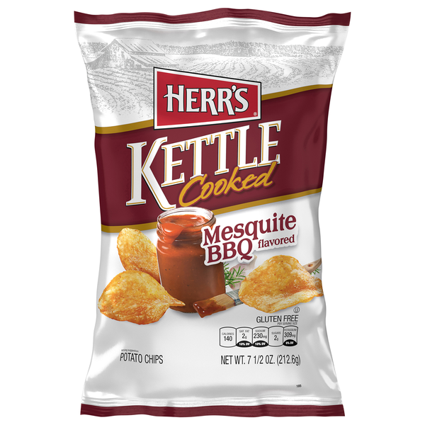 Herr's Gluten Free Mesquite BBQ Kettle Cooked Potato Chips