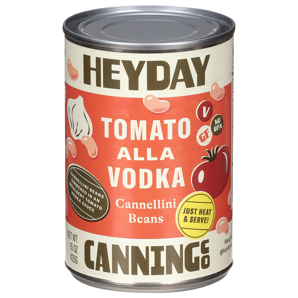 Heyday Canning Co. Tomato Alla Vodka Cannellini Beans