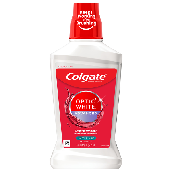Colgate Optic White Advanced Whitening Icy Fresh Mint Mouthwash