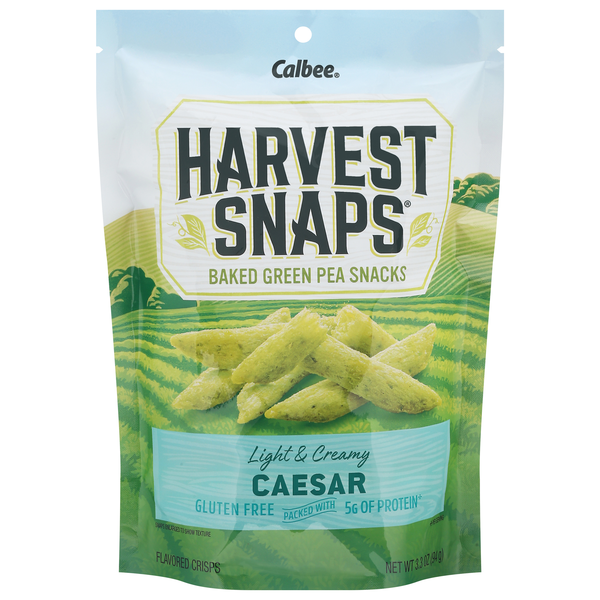 Harvest Snaps Gluten Free Light & Creamy Caesar Baked Green Pea Crisps