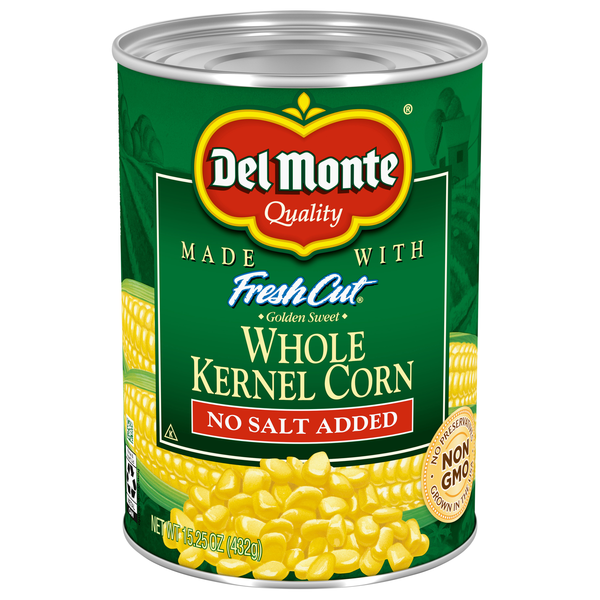 Del Monte No Salt Added Golden Sweet Whole Kernel Corn