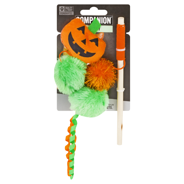 Companion Halloween Cat Toy Pumpkin