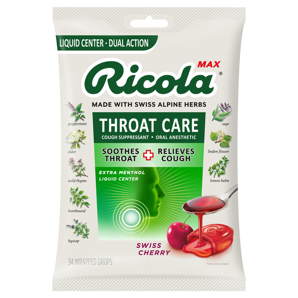 Ricola Max Swiss Cherry Throat Care Drops