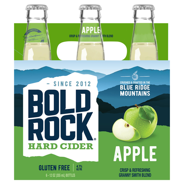 Bold Rock Gluten Free Apple Hard Cider - 6 pk
