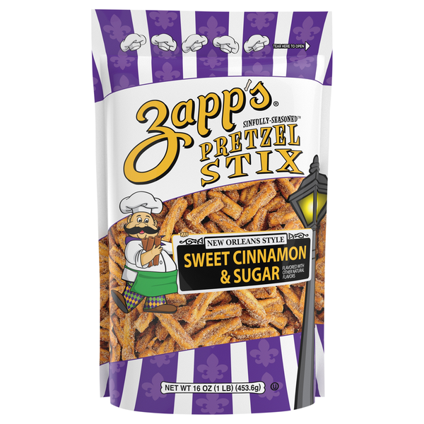 Save on Zapp's New Orleans Style Sweet Cinnamon & Sugar Flavored