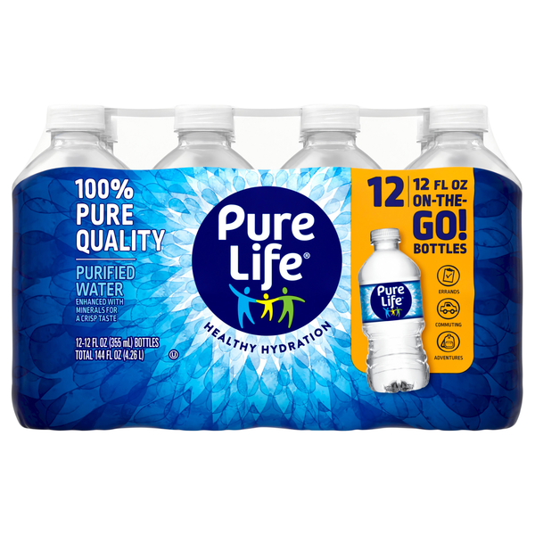 Pure Life Purified Water - 12 pk