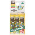 Eco Lips Mongo Kiss Vanilla Honey/Peppermint/Yumberry Lip Balm - 3 ct