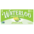 Waterloo Lemon Lime Sparkling Water - 8 pk