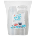 Giant Everyday Clear Mini Cups with Lids 2 oz