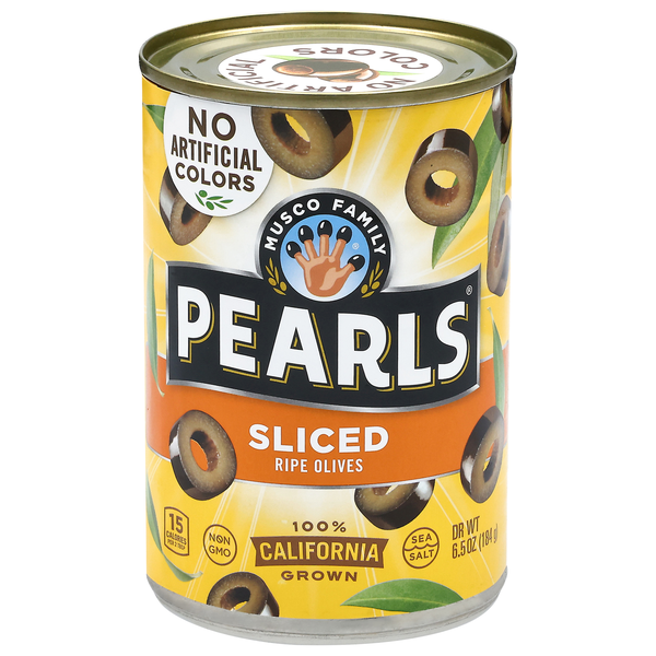Pearls California Sliced Ripe Black Olives