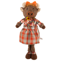 Smart Living Harvest Plush Cow with Plaid Dress