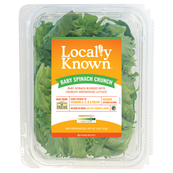 Locally Known Baby Spinach Crunch