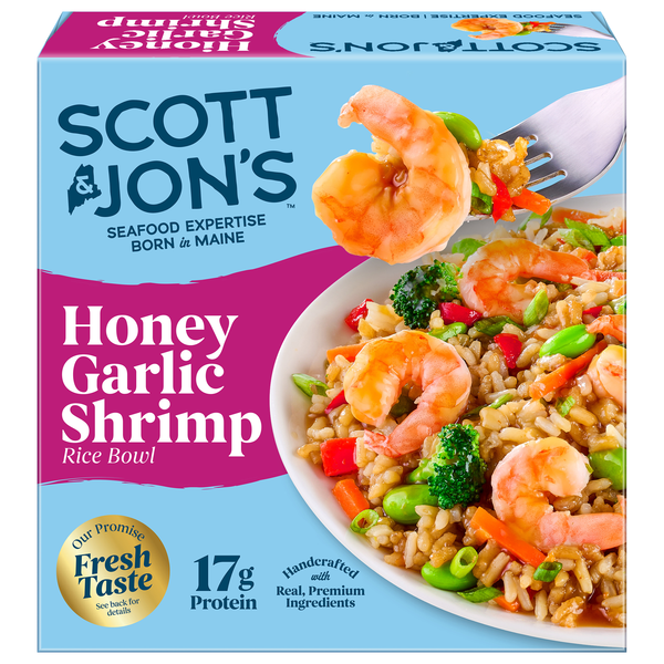 Scott & Jon's Honey Garlic Shrimp Rice Bowl Frozen Meal