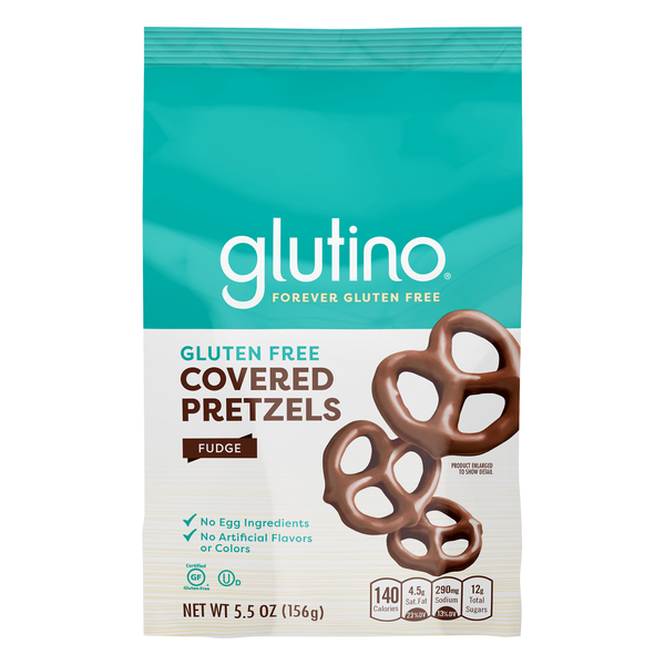 Glutino Gluten Free Fudge Flavored Covered Pretzels