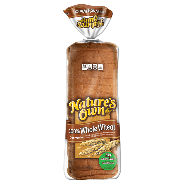 Nature's Own 100% Whole Wheat Sliced Bread