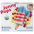 JonnyPops Organic Dairy Free Star-Spangled Flag Water Pops - 8 ct Frozen